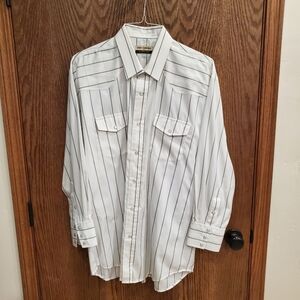 Men's Gold Collection by Karman Stripe Long Sleeve Western Shirt